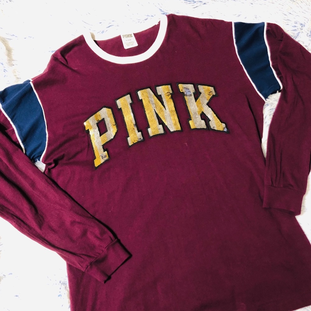 NWOT PINK Victoria Secret Bling Tee